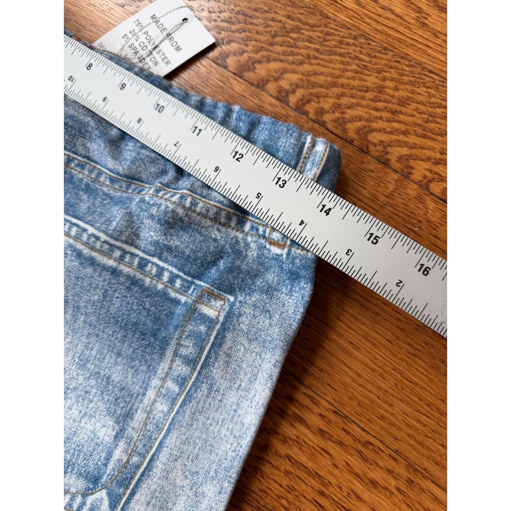Mila Rosabella Women Jeans Print Wide Leg Elastic Waist Pants M Casual boho NWT - Picture 4 of 6